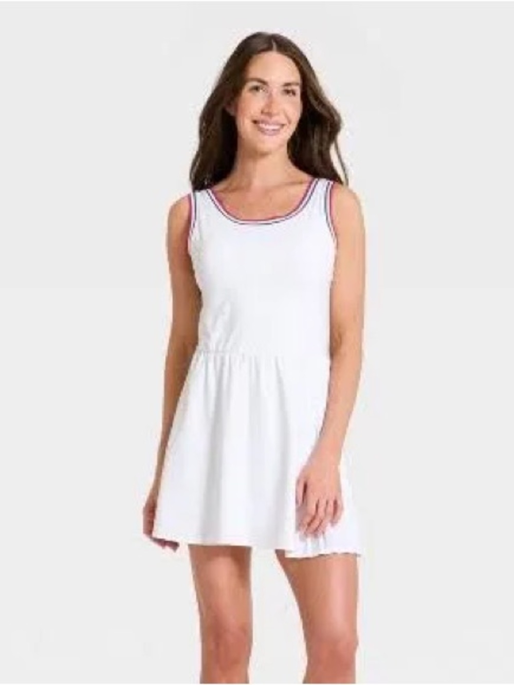 all in motion White Sleeveless active dress